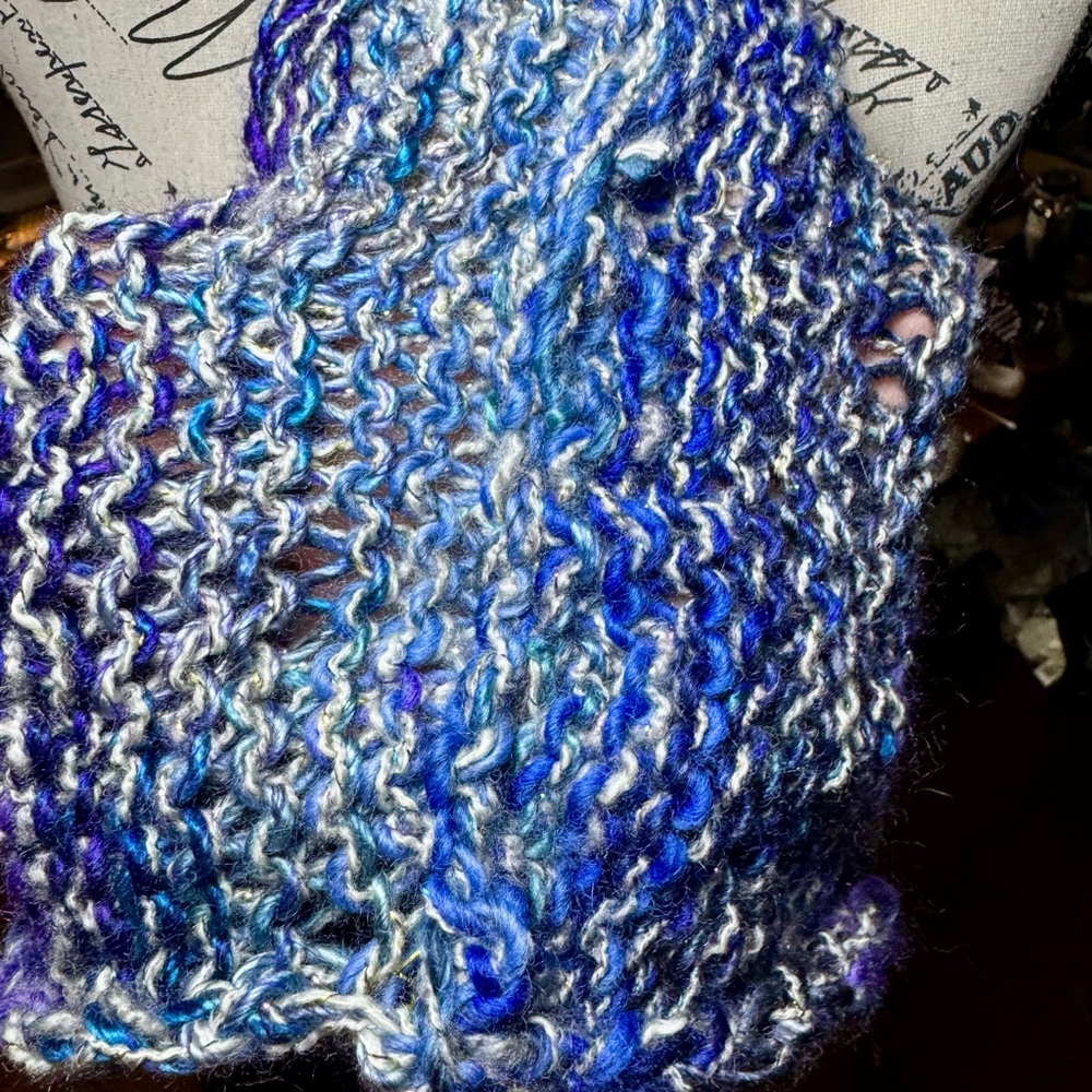 Hand Crafted Multicolor Knit Cowl - Picture 13 of 13